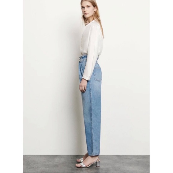 SANDRO Medium Wash Pearl Button Jeans EU 36 / US 4 / S - Picture 2 of 8